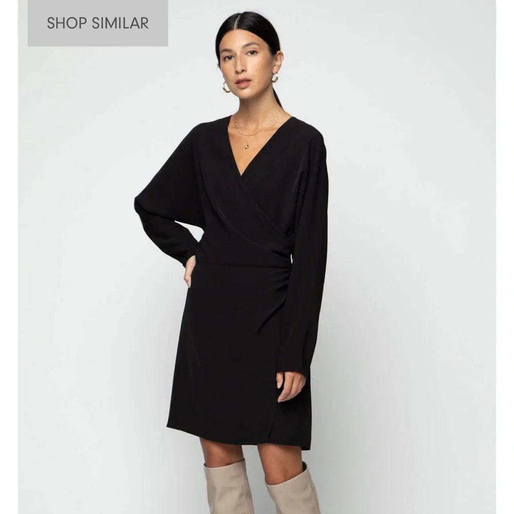 Oak + Fort Wrap Dress - Picture 2 of 5